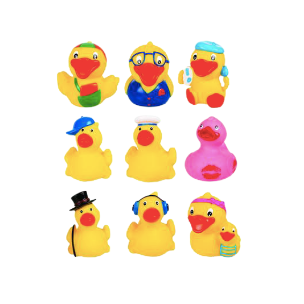 SD Baby - Assorted Vinyl Ducks Pack Of 9