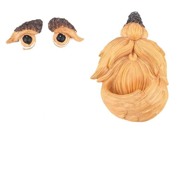 Bird Feeder: Brown Tree Monster - Shaped Resin Garden Decoration