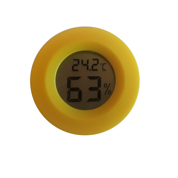 Mihuis SR Digital LCD Thermometer Hygrometer Temperature Meter - Yellow