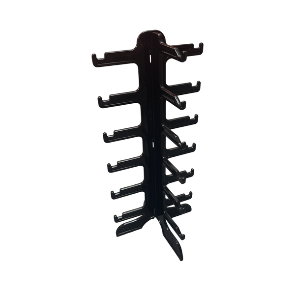 6-Slot Sunglasses Display Stand - Space-Saving Eyewear Organizer