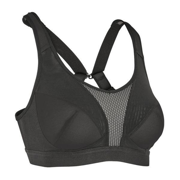 Decathlon Women's High Support Bra With Crossed Straps - Black