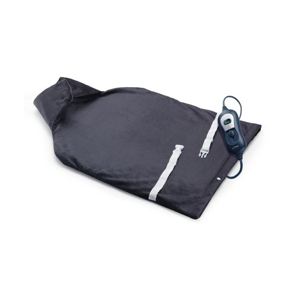 Solac Heating Pad For Neck and Back Flannel Grey 3Heat Settings 100W