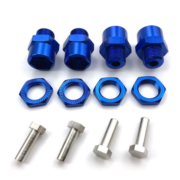12Mm Turn 17Mm Hex Hub Adapter For Hsp 1/10 Rc Car Buggy Dark Blue