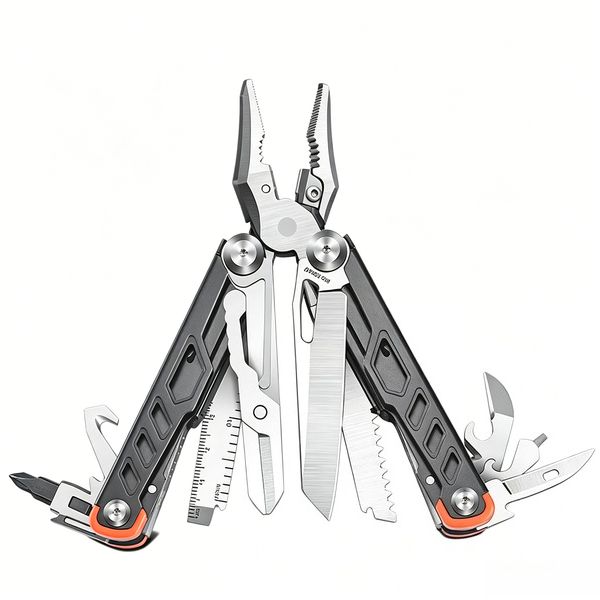 Heavy Duty Multi-Plier, 12-in-1 Folding Pliers With Scissors And Wrench