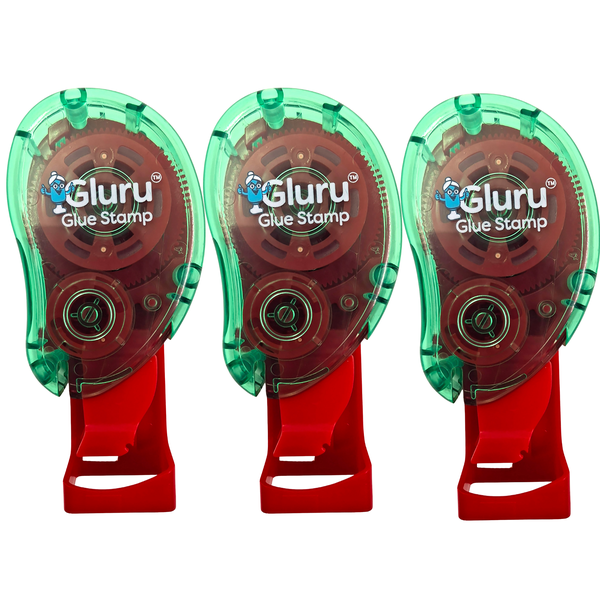 Gluru Glue Stamp - Standard | 3-Pack