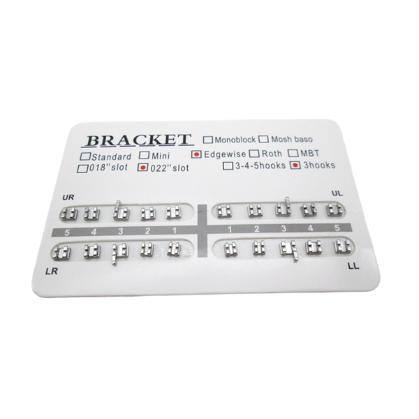 Dental 3 Hook Metal Orthodontic Brackets for Braces
