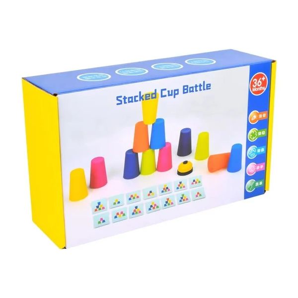 Quick Stacking Cups Games Sets Classic Speed Match Games Interactive Toys