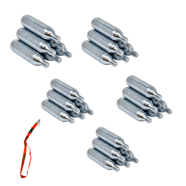 Ballistic Non Threaded 12g Disposable CO2 Cartridge - 25 Pack