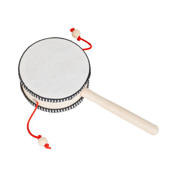 4 Inch Rattle Drum Wooden Shaking Drum compatible with Baby Kid
