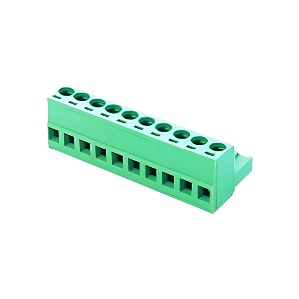 CPF5,08-10E 5.08mm 10-Way Screw Clamp Terminal Block 12A 250V Green