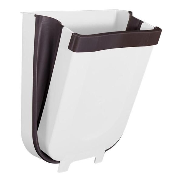 Waste Cans for Kitchen Folding Waste Bin Foldable Hanging Trash
