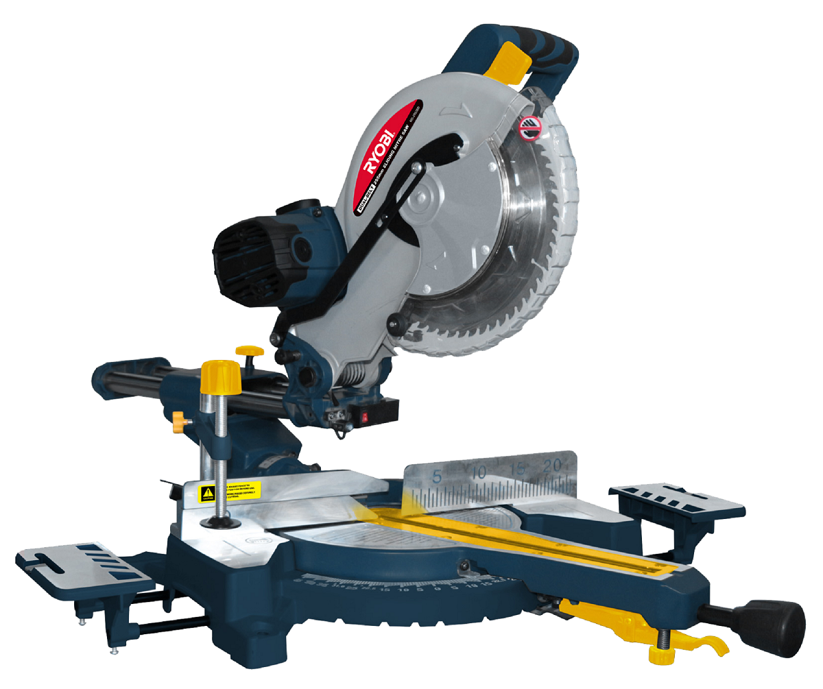 Ryobi-MS-2552bd Mitre Saw 255mm 1800w Sliding Compund Dual Belt | Shop ...