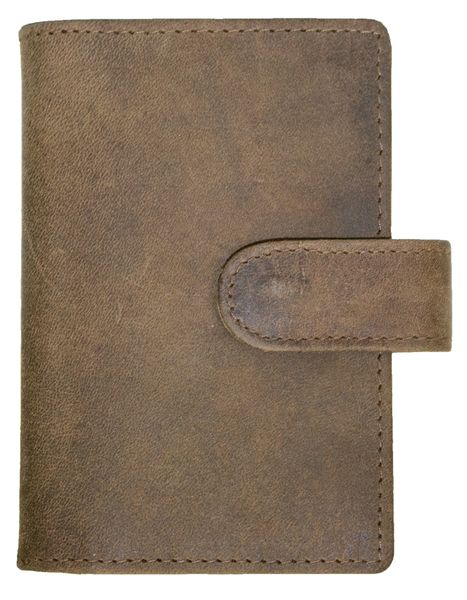 Luvsa LV-1313 Full Grain Genuine Leather Men's Compact Card Holder Wallet