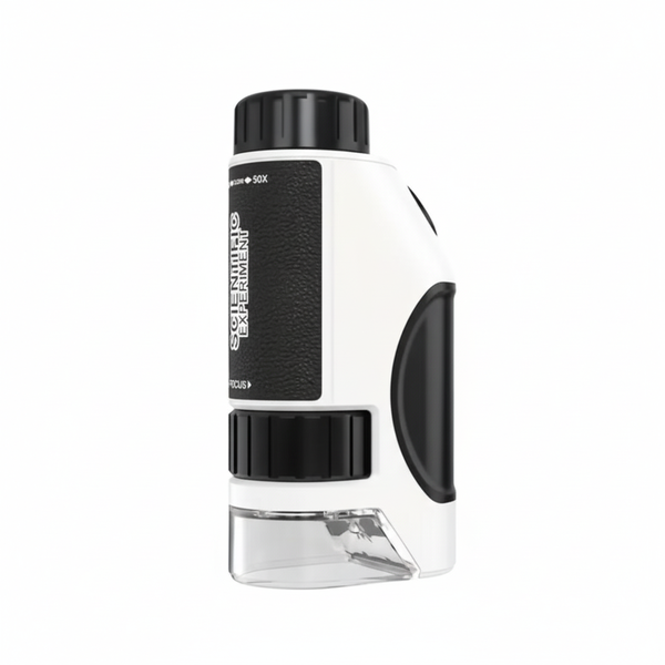 Handheld Microscope Toy - 50x-300 with LED and UV Light for Educational Science