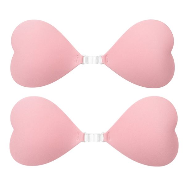 2 Piece - Heart-Shaped Nipple Concealers for C/D Cup Sizes - Medium