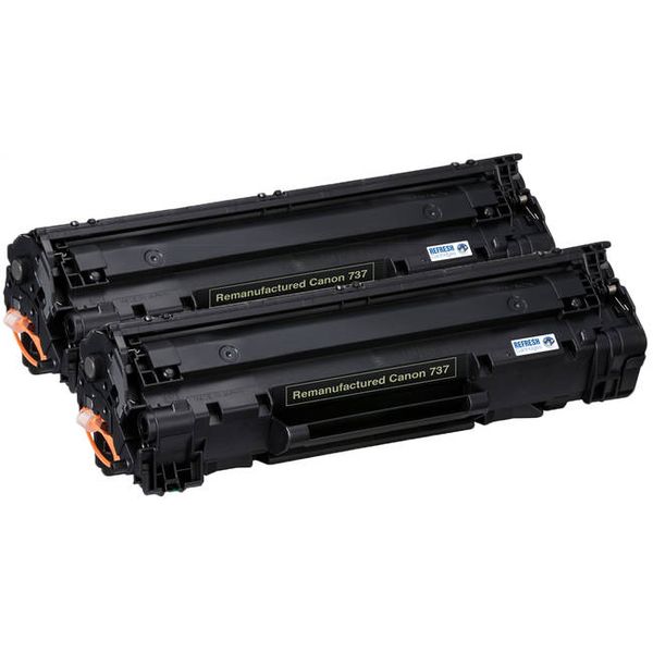 Canon 737 Black toner Value Combo Deal x 2