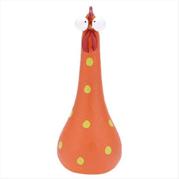 Resin Chicken Ornaments Garden Decoration Ornaments Orange