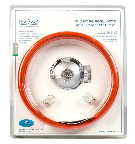 Cadac Bullnose Regulator and Gas Hose Kit
