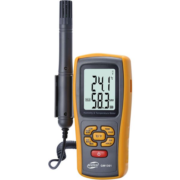 BENETECH GM1361 2.5" Screen Digital Temperature &amp; Humidity Meter Hygrometer
