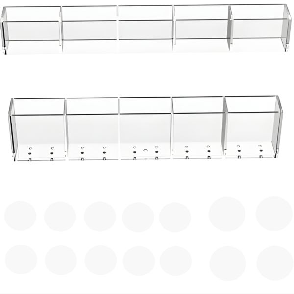 24cm Large Acrylic Straw Holder for Cabinet Door Multipurpose Storage rack