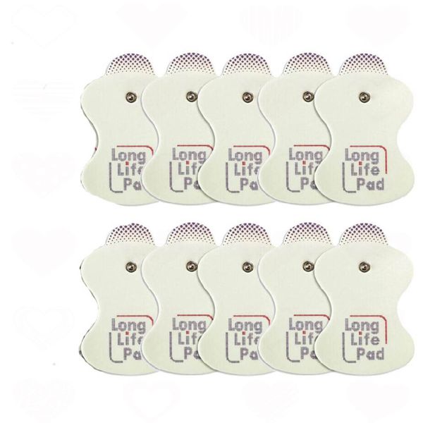 10 Pack Gourd Shaped Physiotherapy Electrode Pads Massage Replacement Pads
