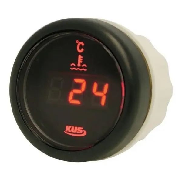 KUS Digital Water Temperature Gauge (Black) 52mm