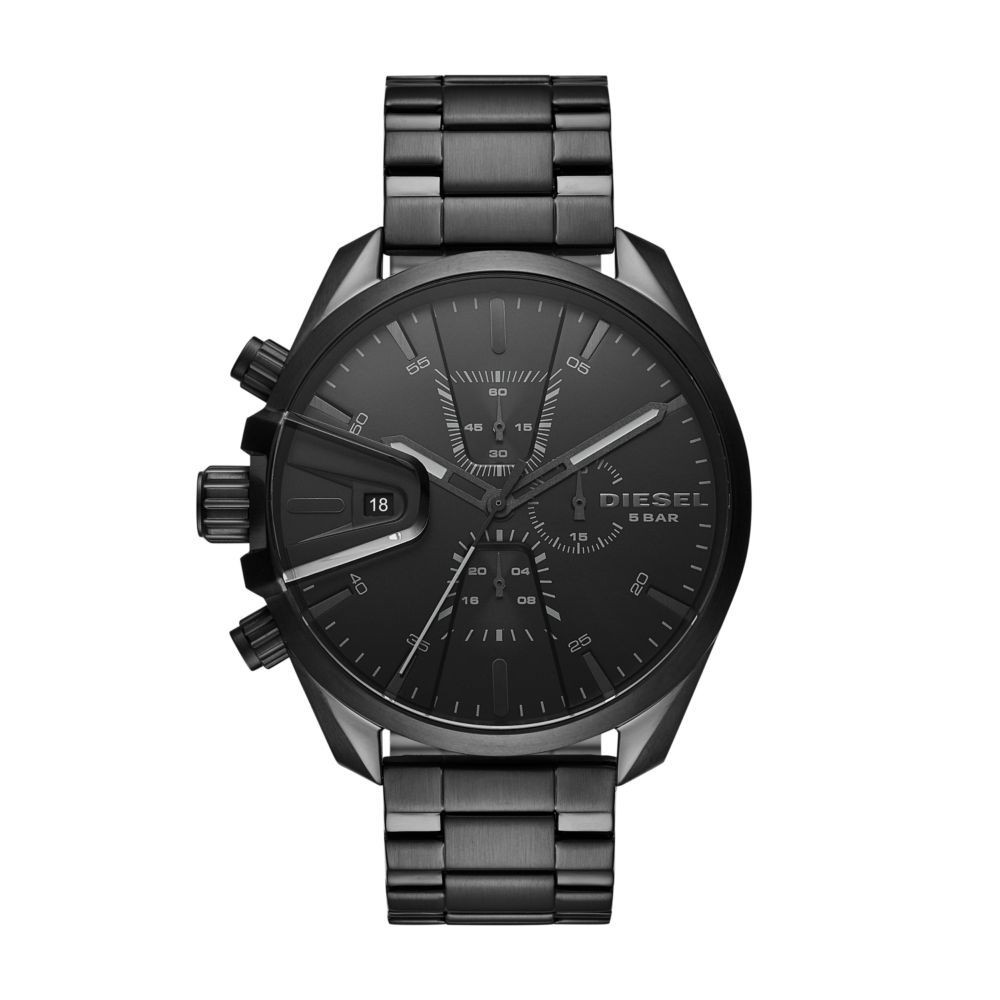 Diesel Ms9 Chrono Black Stainless Steel Watch-DZ4537 | Buy Online in ...