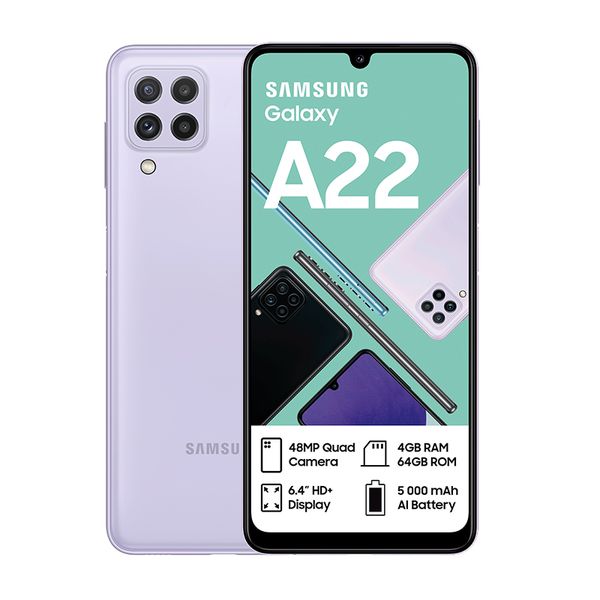 Samsung Galaxy A22 LTE Dual Sim 64GB - Light Violet