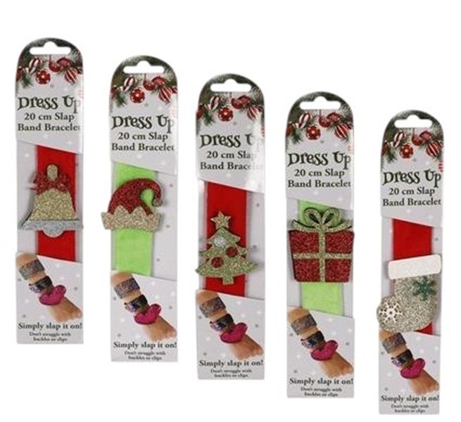 20cm Novelty Xmas Slapper Bands x 5