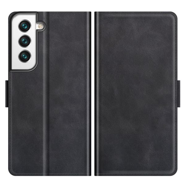 TUFF-LUV Essentials Leather Folio case for Samsung S22 Plus - Black
