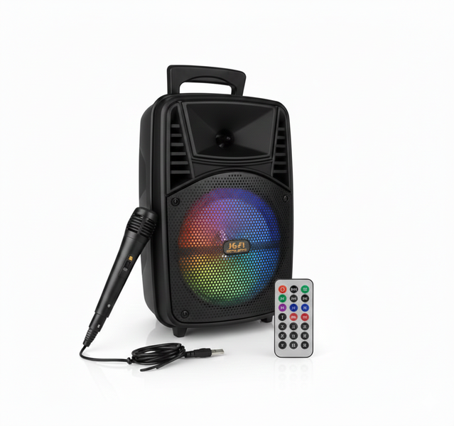 Portable Bluetooth Karaoke Speaker with Microphone &amp; Remote