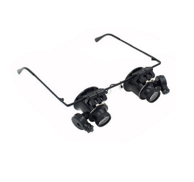 LED 20X Magnifier Magnifying Dual Eye