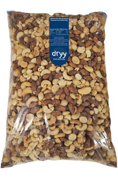 Mixed Nuts (No Peanuts) Roasted and Salted 5kg bulk