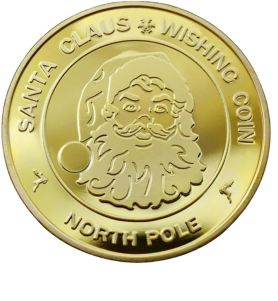 Santas Make a Wish Coin