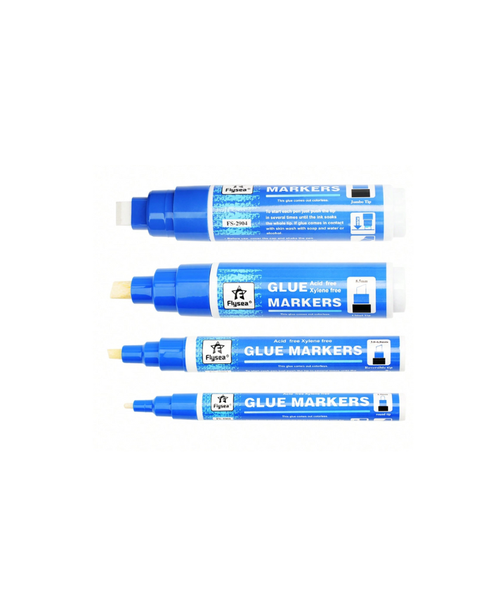 4 Pack Glue Marker Pen 1-10mm Tip Arts Crafts Projects Scrapbook DIY