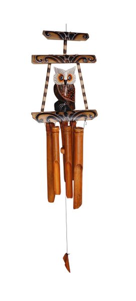 Bamboo Wind Chime with Animal - Handcrafted Decor 50cm