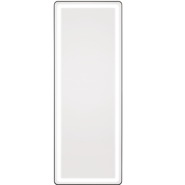 LED Mirror 160 x 50cm - Four Corner, Black