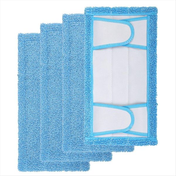 4Pcs Reusable Mop Pad for Swiffer Sweeper Mop,12.5inch Microfiber Mop Pad
