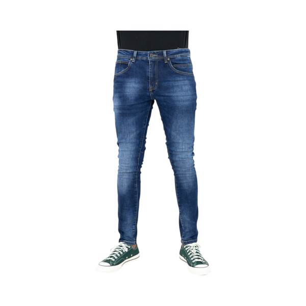 Cutty Men Rory Skinny Slim Fit Jeans - Blue