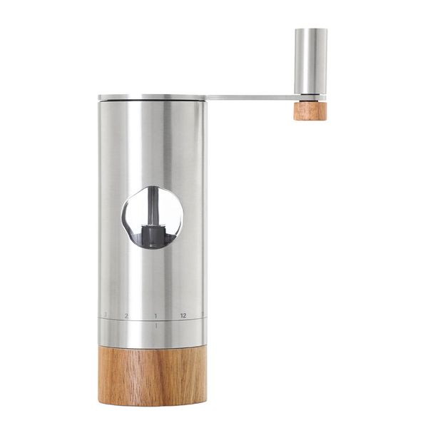 AdHoc Salt or Pepper Grinder: 12 Grind Settings, 4x Geared Grind Steel/Wood