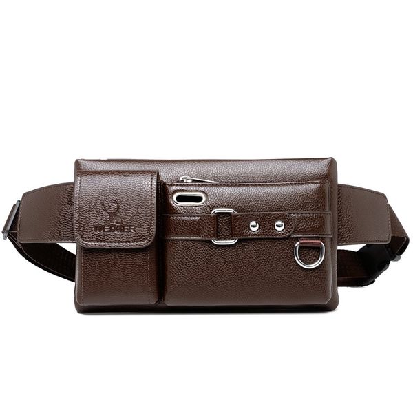 Men's Waterproof Waist Pack Crossbody Bag for Cycling Travel