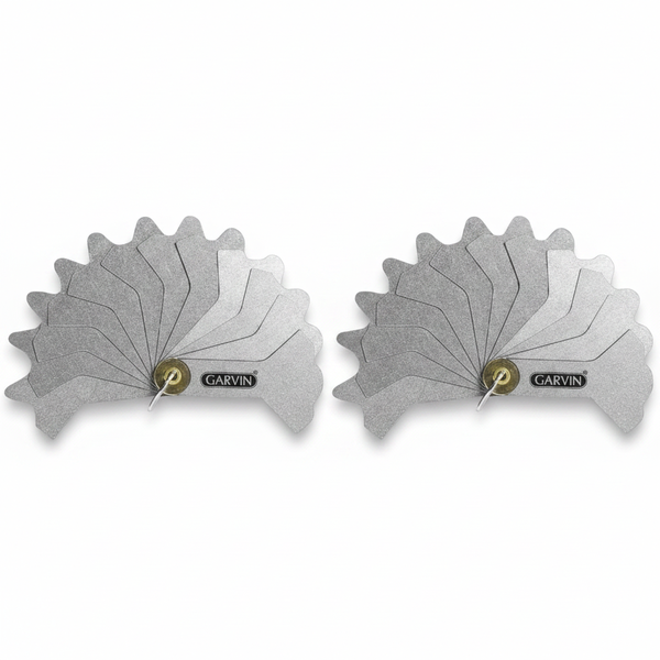 Garvin Feeler Gauge 0.05-1.00mm Stainless Steel for Precision - 2 Pack