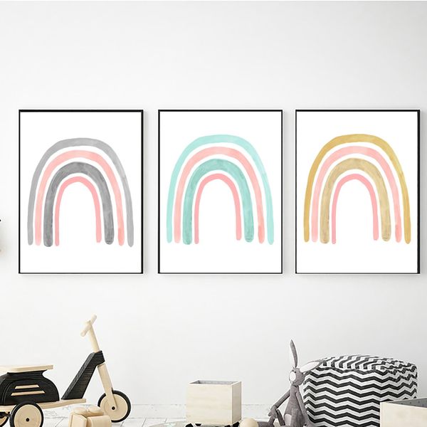 Rainbows - 40cm x 50cm Canvas -Set Of 3