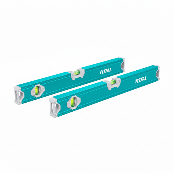 Total 60cm Aluminium Spirit Level with 2 Vials for Accurate - 2 Pack