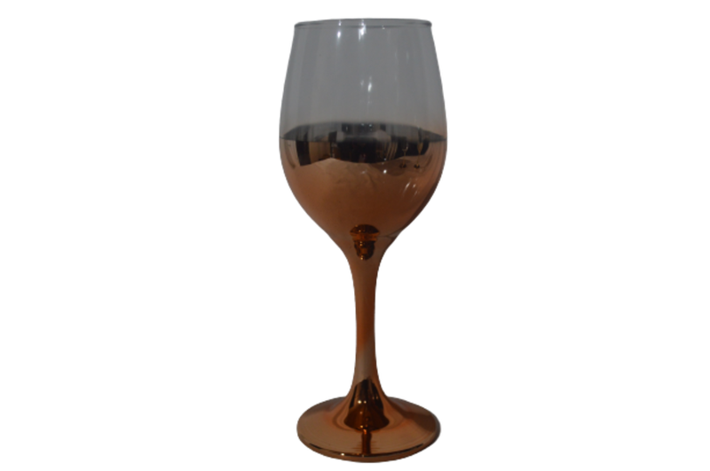 Wine Goblet 310ml Half Copper Decal