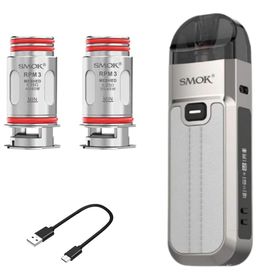 Smok Nord 5 Pod Kit System - Leather Series - Beige White