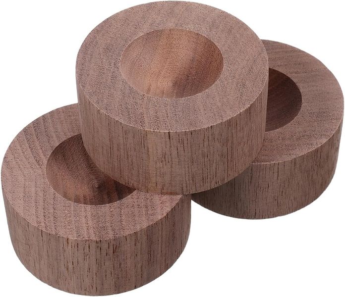 3pcs Walnut Wood Essential Oil Diffuser Blocks Natural Wooden