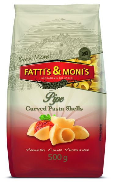 Fatti's &amp; Moni's Curved Shells 500g