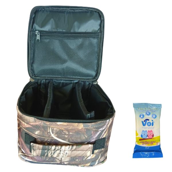 Fishing Reel Storage/Carry Bag with Fishing Wipes