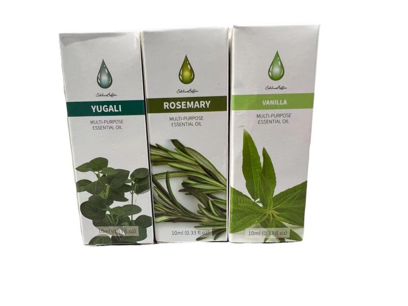 Multi-Purpose Essential Oil - Yugali, Rosemary &amp; Vanilla - Pack Of 3